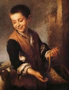 Bartolome Esteban Murillo Juvenile and Dogs oil painting on canvas